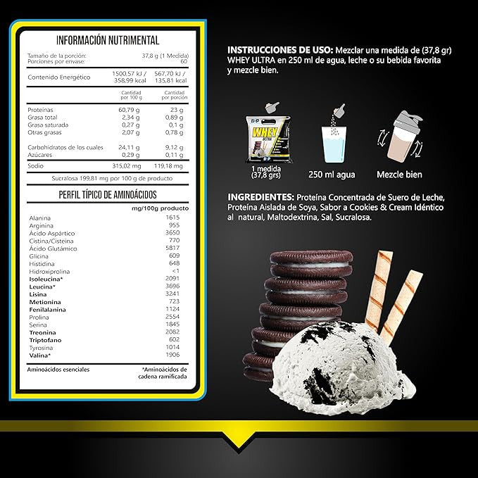 Bhp Whey Ultra Bag 5 lb Cookies And Cream