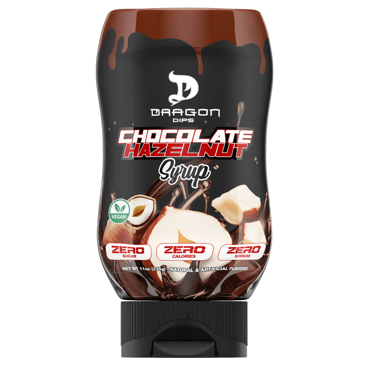 Dragon Pharma Dips 335 Grs Chocolate Hazelnut Syrup