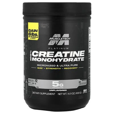 Muscle Tech Platinum 100 Creatine Monohydrate 60 Porciones Orange Splash