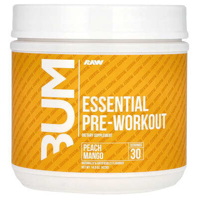 Raw Cbum Essential Pre-Entreno 30 Porciones Chamoy Mango