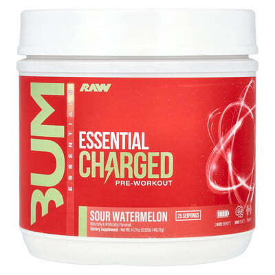 Raw Cbum Essential Pre - Entreno 30 Porciones Sour Tropical Punch