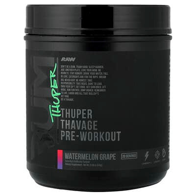 Raw Thuper Thavage Pre - Entreno 20 Porciones Sour Tropical Punch