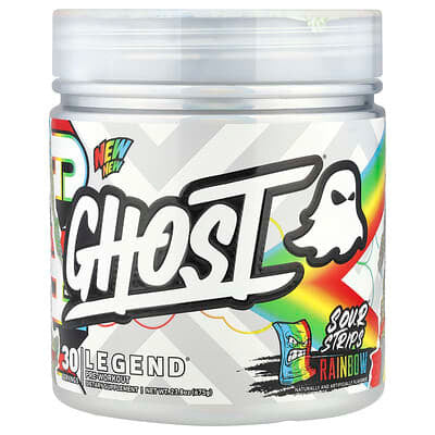 Ghost Legend Pre - Entreno 30 Porciones Sour Strips Rainbow Sabor