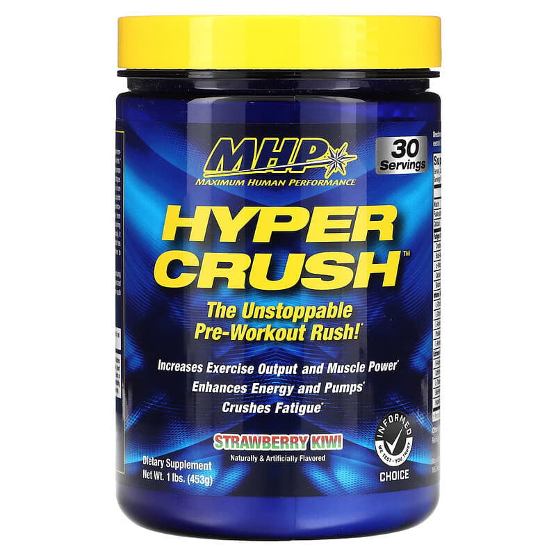 Mhp Hyper Crush 30 Porciones Strawberry Kiwi