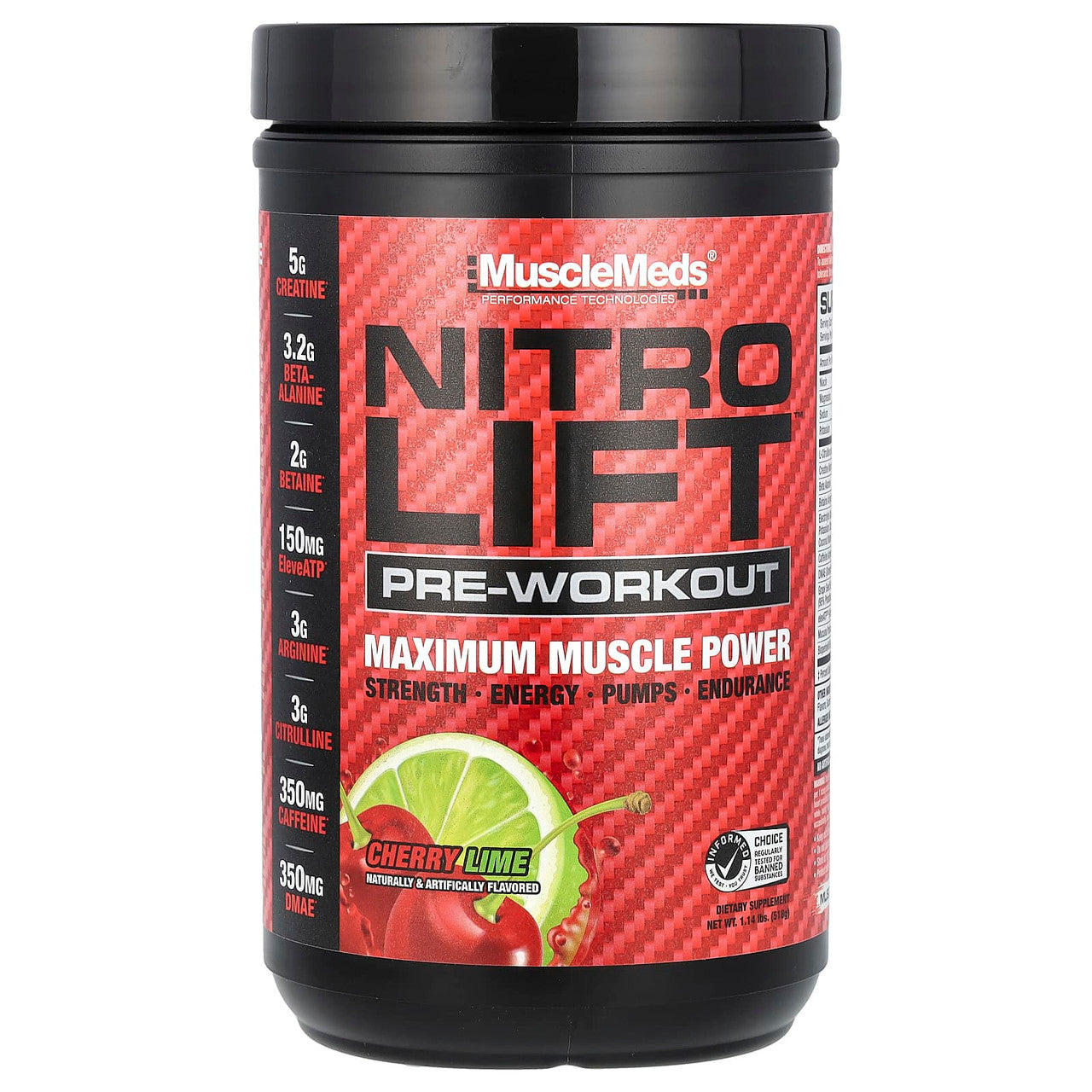 Mmd Nitro Lift Pre - Entreno 40 Ser Cherry Lime