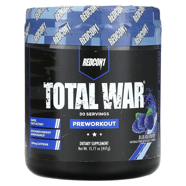 Redcon1 Total War Pre - Entreno 50 Porciones Blue Raspberry