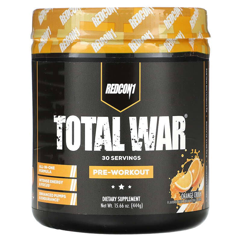 Redcon1 Total War Pre - Entreno 30 Porciones Orange Crush