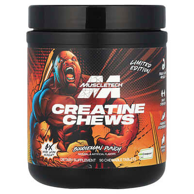 Muscle Tech Creatine Chews 90 Cápsulas Boogieman Punch