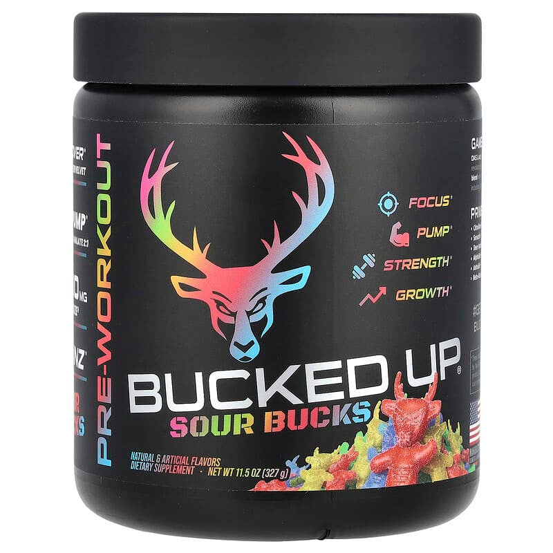 Bucked Up Pre - Entreno 30 Porciones Sour Bucks