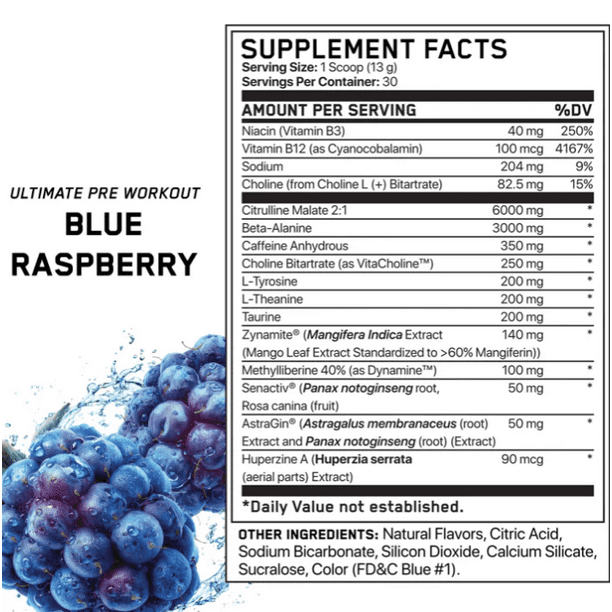 Applied Nutrition Abe Ultimate Pre - Entreno 30 Porciones Blue Razz
