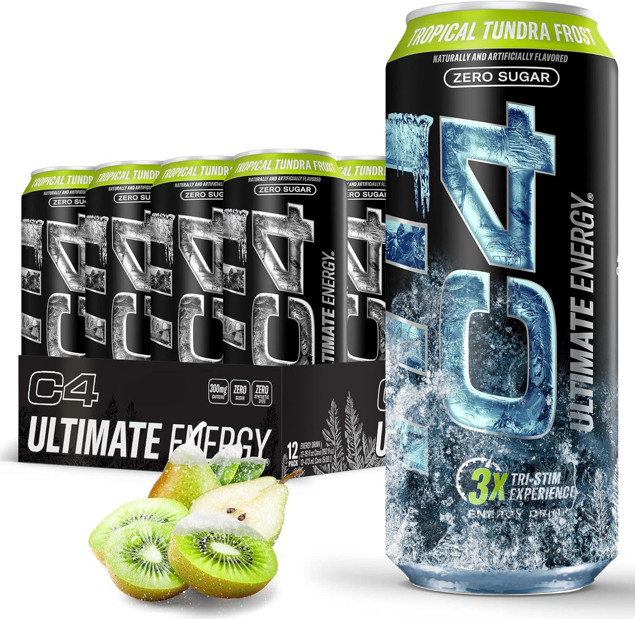 Cellucor C4 Ultimate Carbonatada 16Oz 12Pk Tropical Tundra Frost