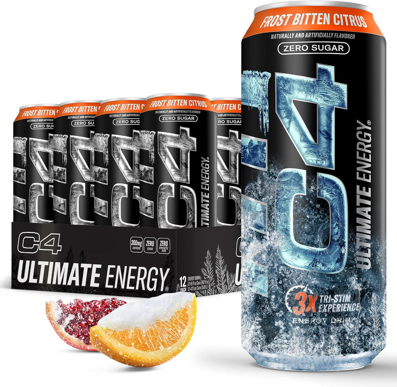 Cellucor C4 Ultimate Carbonatada 16Oz 12Pk Frost Bitten Citrus