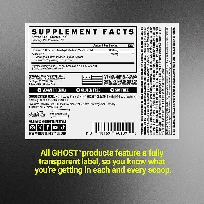 Ghost Creatine 50 Porciones