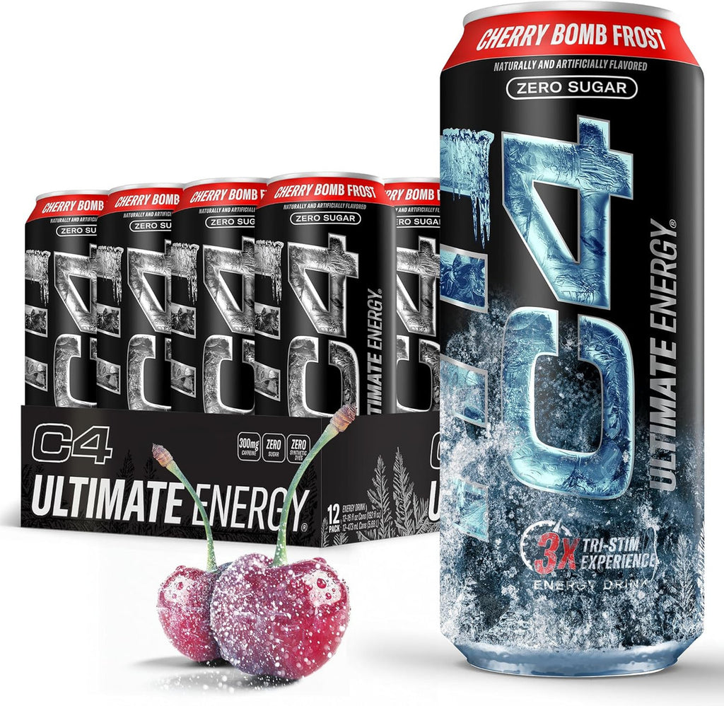 Cellucor C4 Ultimate Carbonatada 16Oz 12Pk Cherry Bomb Frost