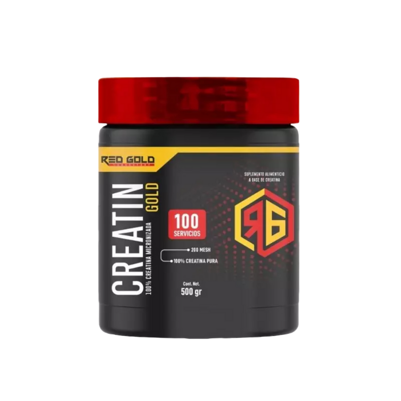 Red Gold Creatina Monohidratada 500Grs 100 Porciones
