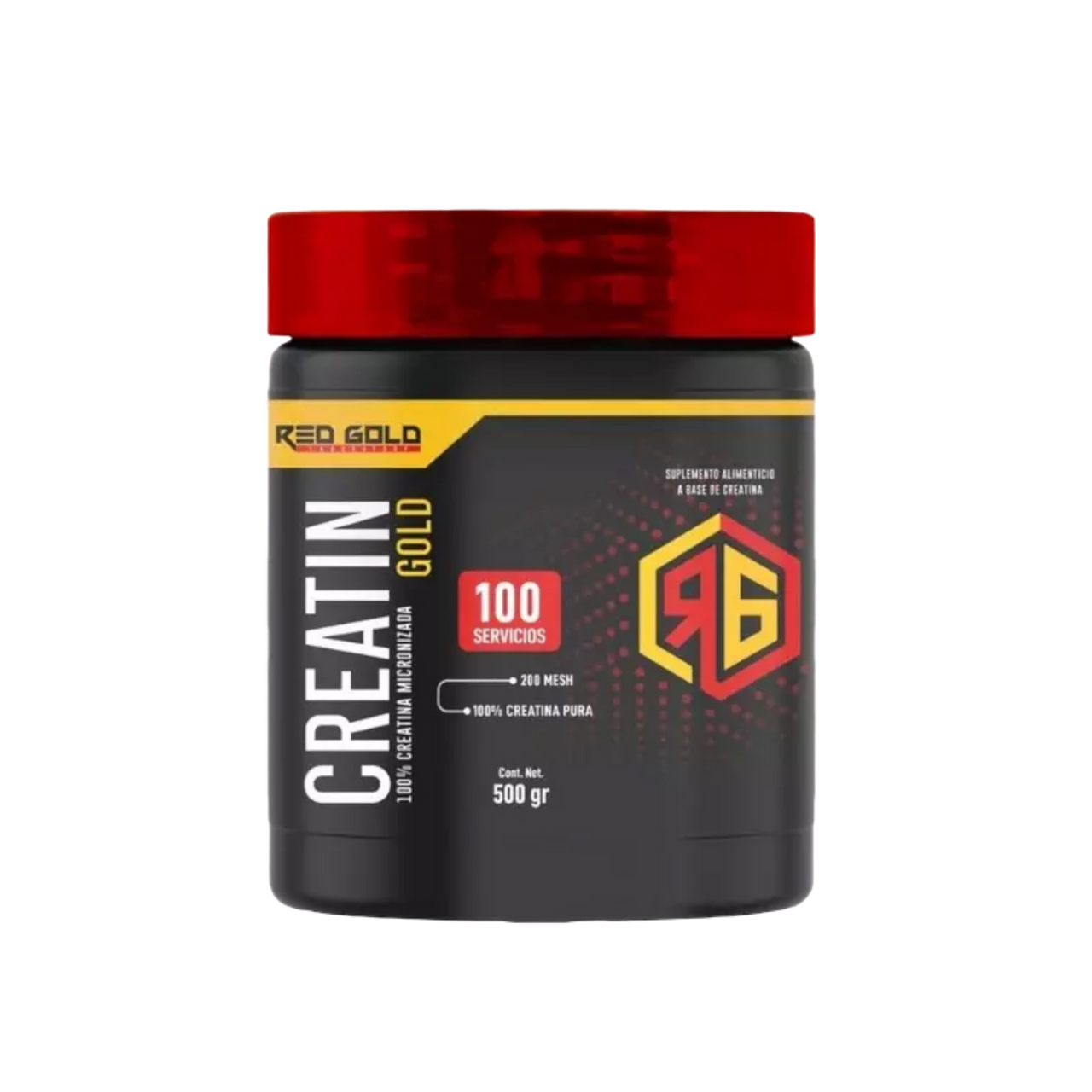 Red Gold Creatina Monohidratada 500Grs 100 Porciones