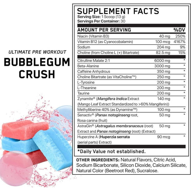 Applied Nutrition Abe Ultimate Pre - Entreno 30 Porciones Bubblegum Crush