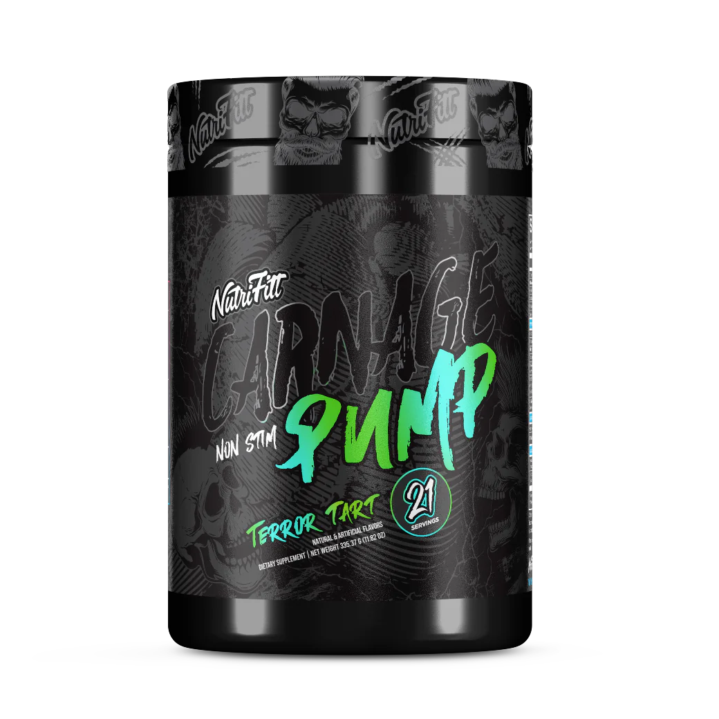 Ntfitt Carnage Pump Non Estimulante 21 Porciones Terror Labz Tart