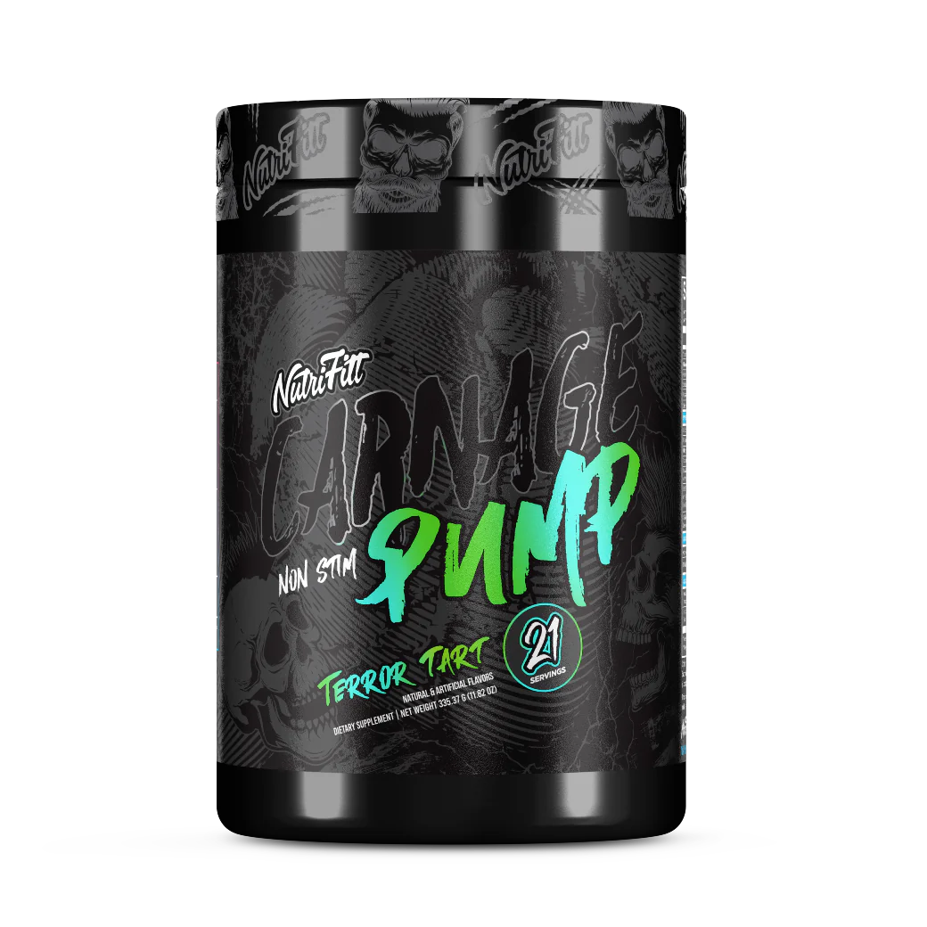 Ntfitt Carnage Pump Non Estimulante 21 Porciones Terror Labz Tart
