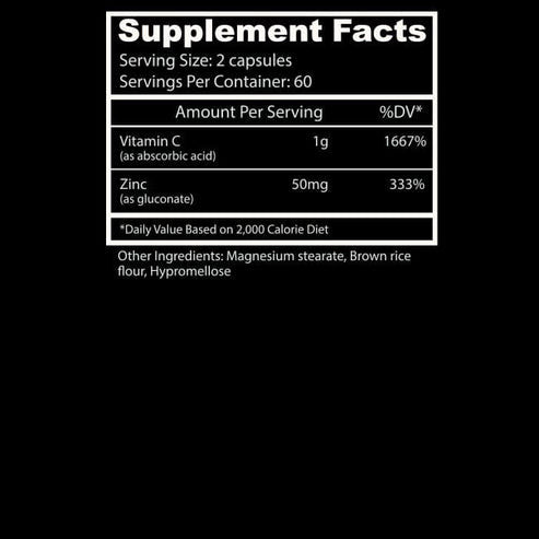 Insane Labz Acs Vitamin C 120 Cápsulas
