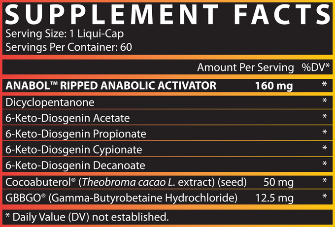 Nutrex Research Anabol Ripped 60 Unidades