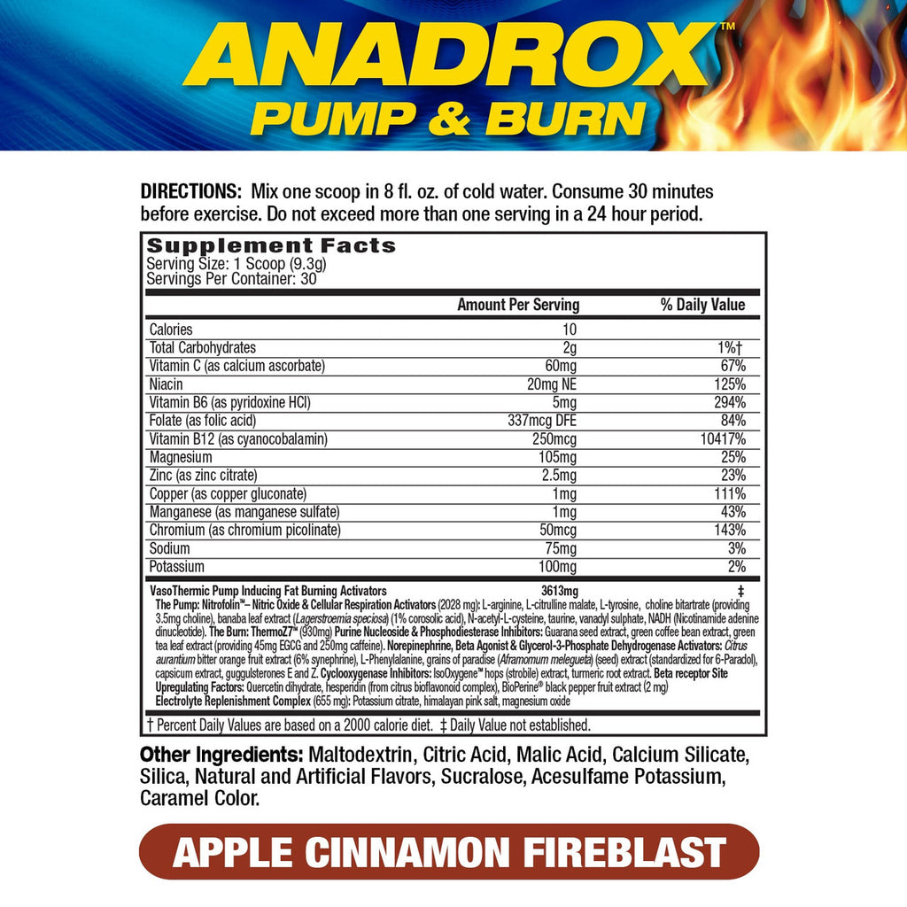 Mhp Anadrox 30 Porciones Wild Cherry Fireblast