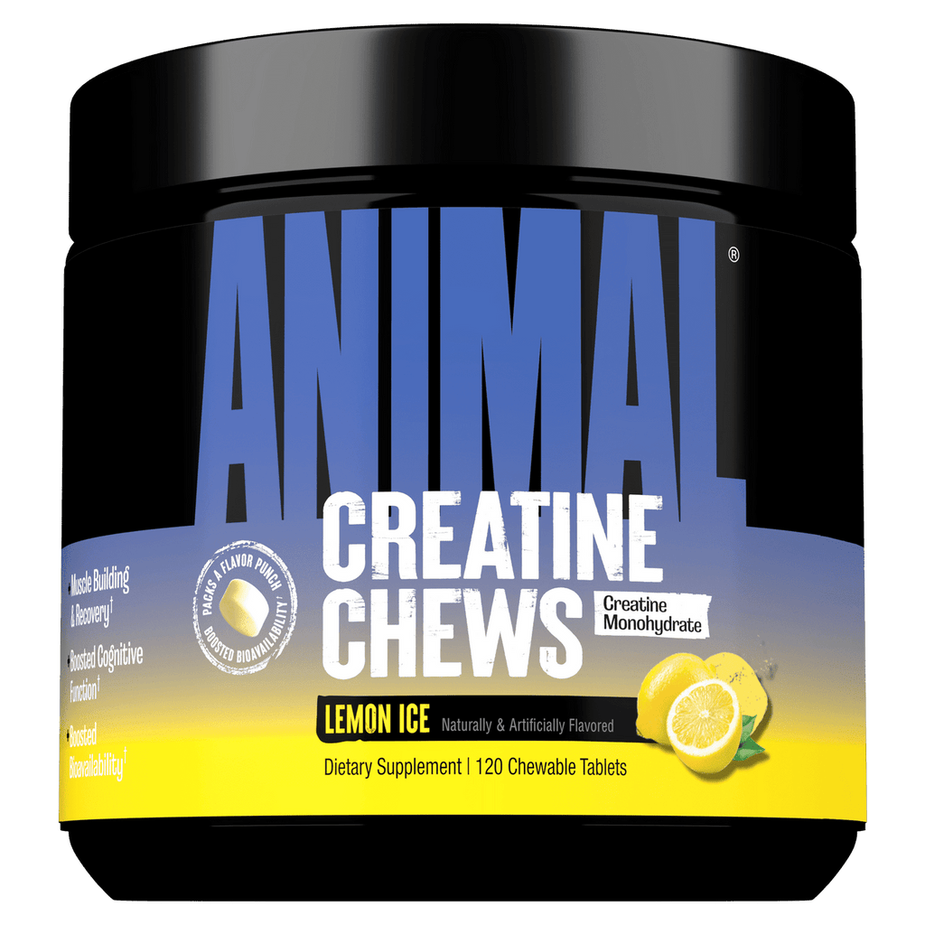 Universal Animal Chews Creatine 120 Tabletas Lemon Ice