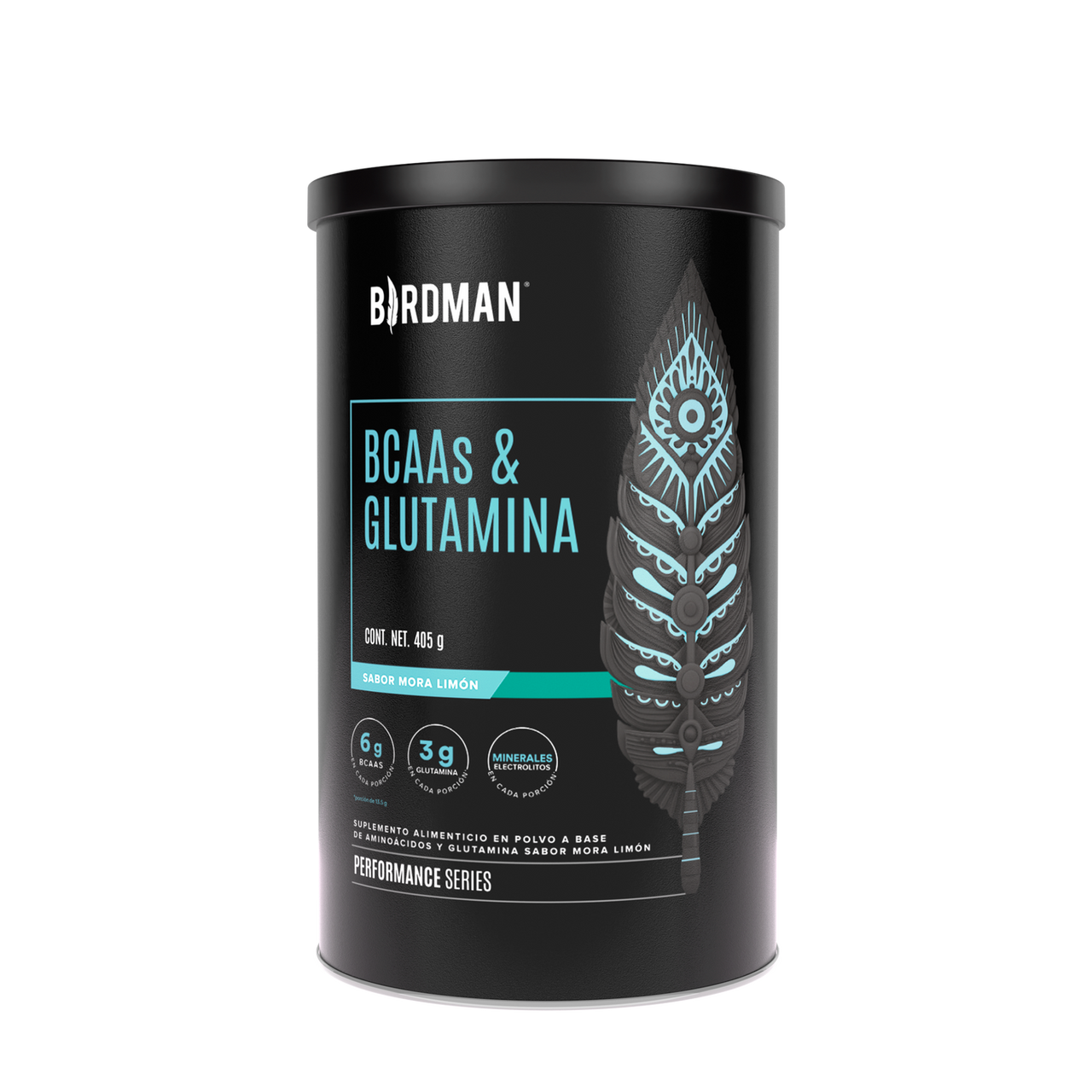 Birdman BCAA y Glutamina 405 Grs Mora Limon