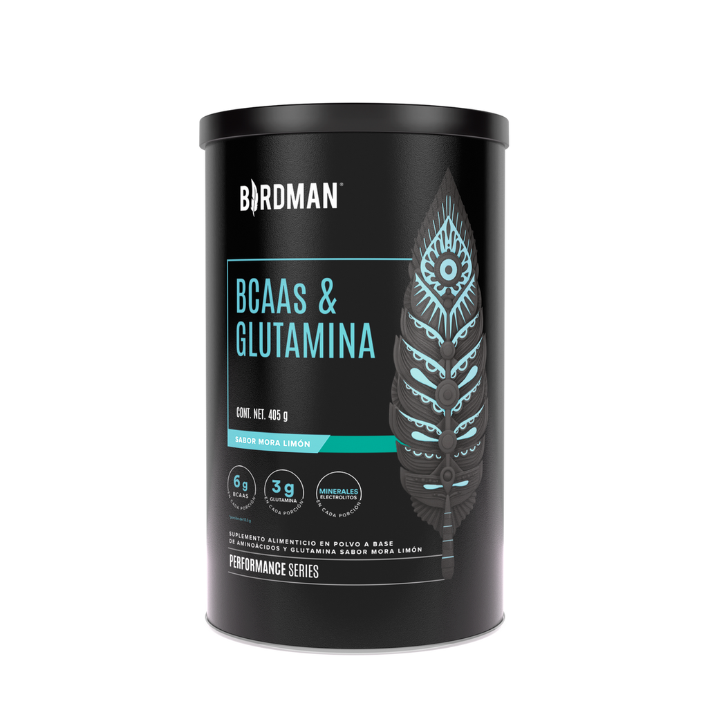 Birdman BCAA y Glutamina 405 Grs Mora Limon