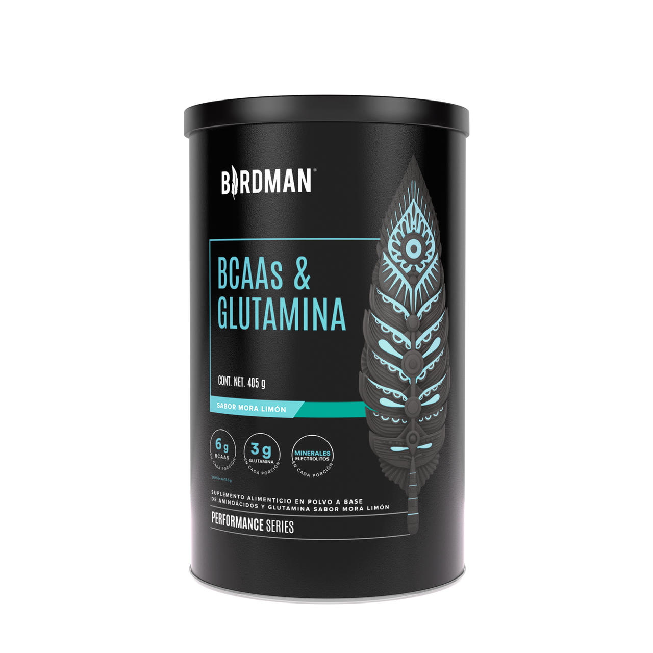 Birdman BCAA y Glutamina 405 Grs Mora Limon