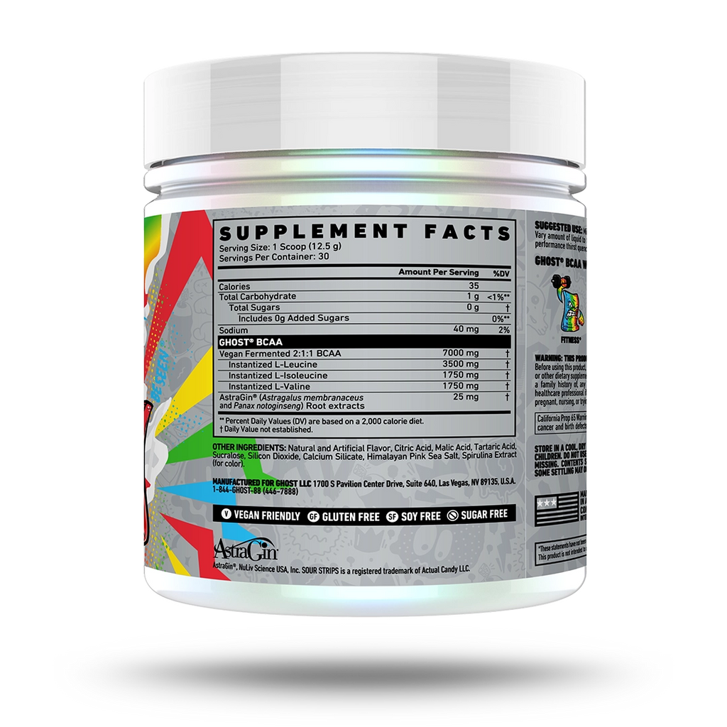 Ghost BCAA 30 Porciones Sour Strips Rainbow