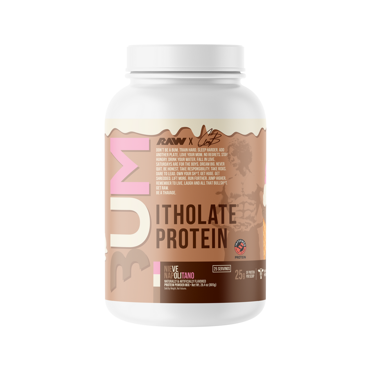 Raw Cbum Itholate 2 Libras Nieve Napolitano