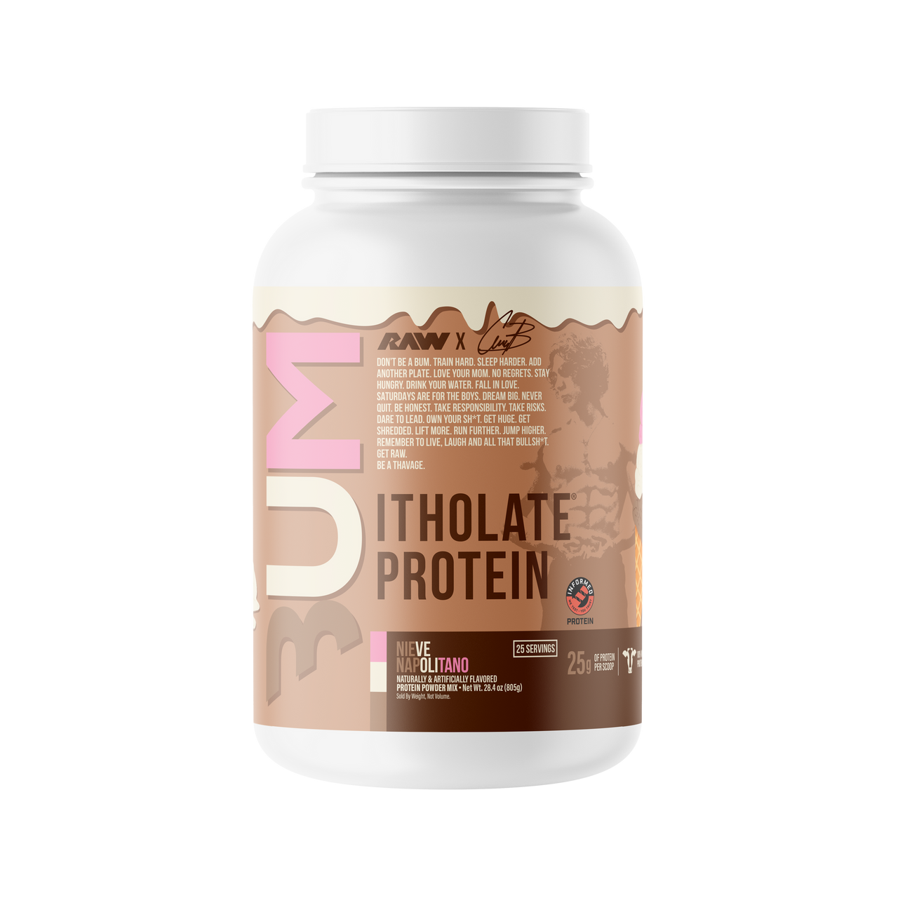 Raw Cbum Itholate 2 Libras Nieve Napolitano
