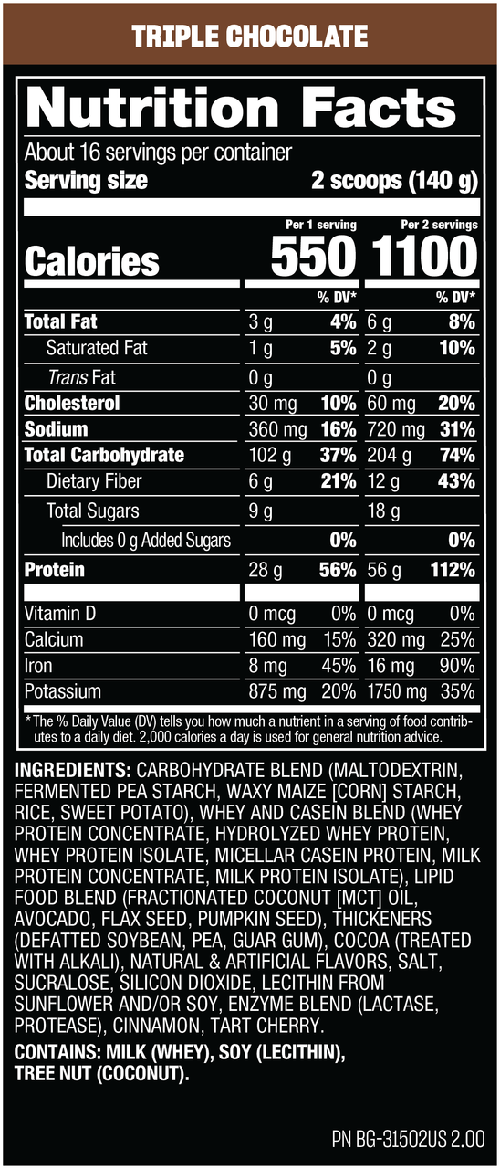 Mutant Mass 5 Libras Triple Chocolate