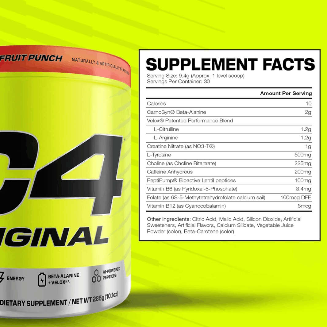 Cellucor C4 Original 30 Porciones Fruit Punch