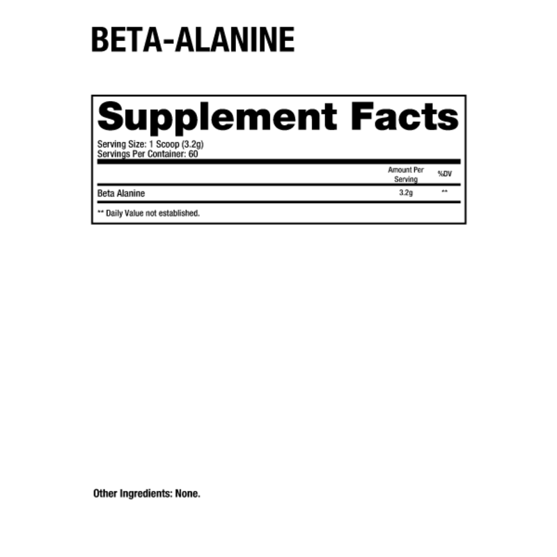 Dragon Pharma Beta Alanine 60 Porciones sin Sabor