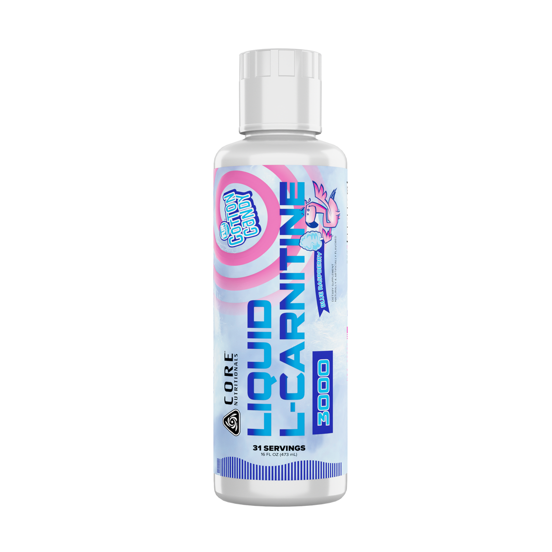 Core Nutritionals Liquid L Carnitine 16Oz Blue Raspberry