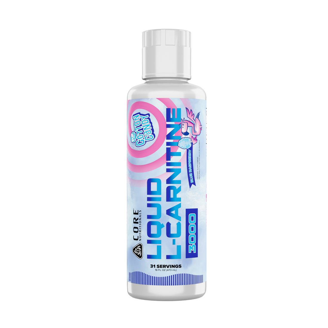 Core Nutritionals Liquid L Carnitine 16Oz Blue Raspberry