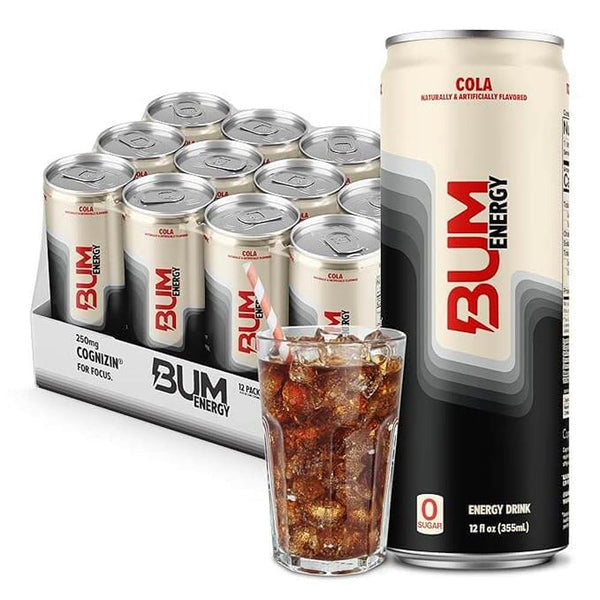 Raw Bum Energy Drink 12 Onzas 12 Energy Cola