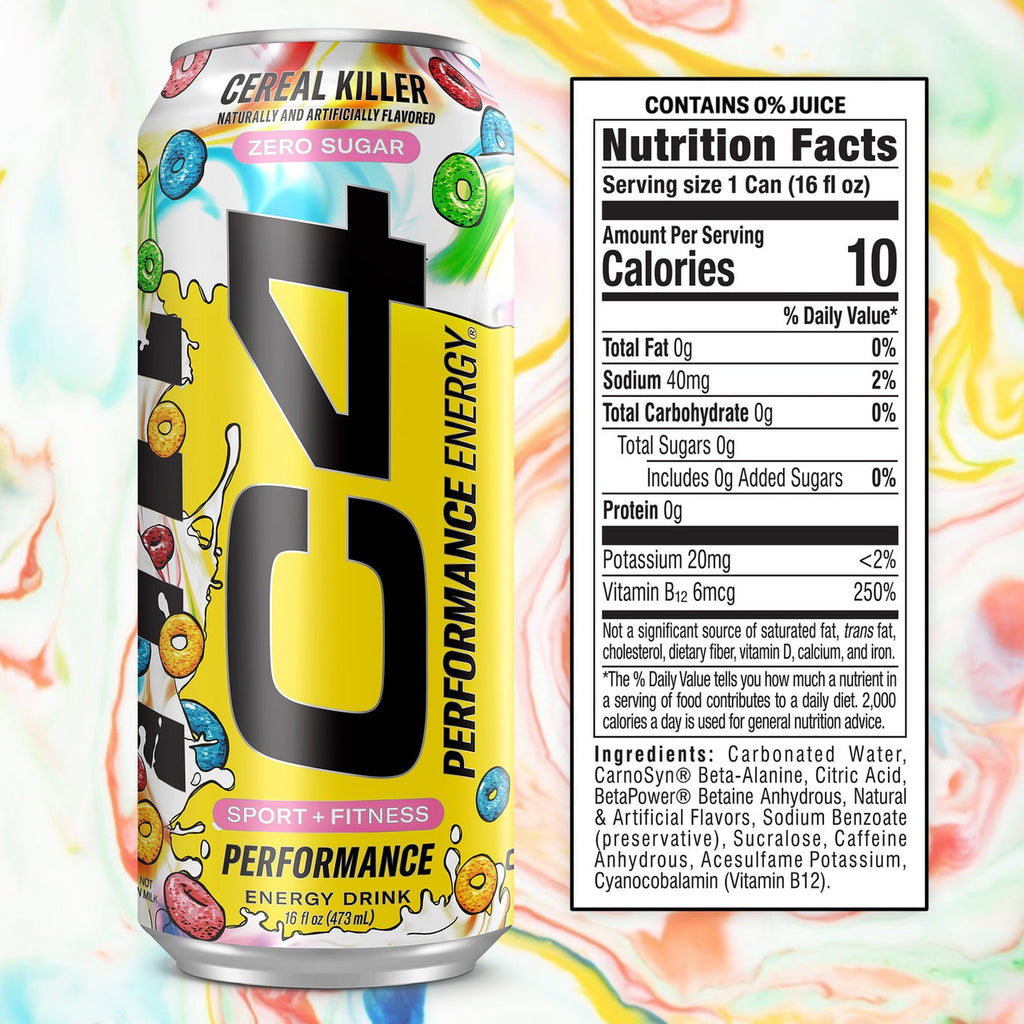 Cellucor C4 Energy Carbonatada 16Oz 12Pk Cereal Killer