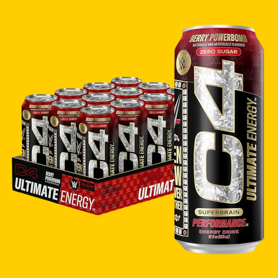 Cellucor C4 Ultimate Carbonatada 16Oz 12Pk Wwe Berry Power Bomb