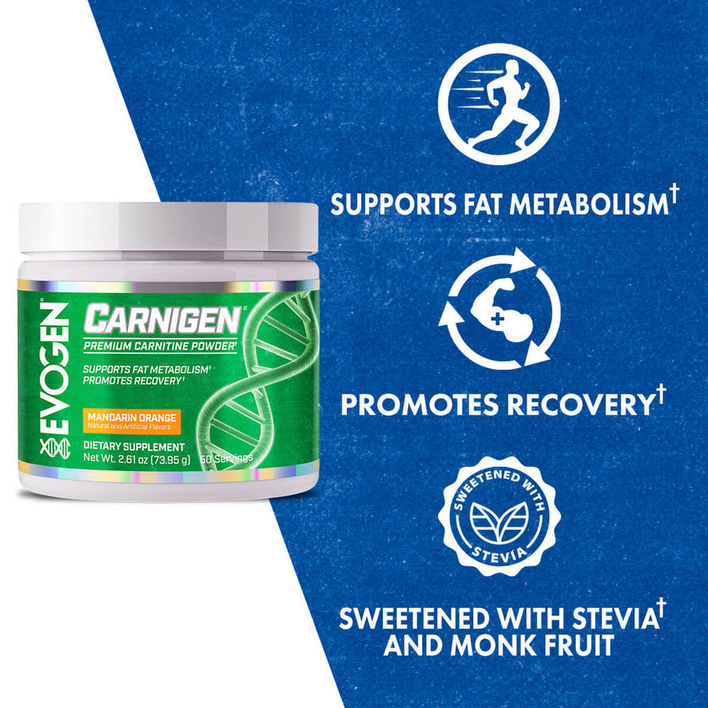 Evogen Carnigen Natural 50 Porciones Mandarin Orange