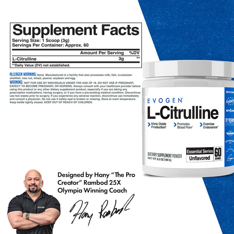 Evogen L Citruline 60 Porciones