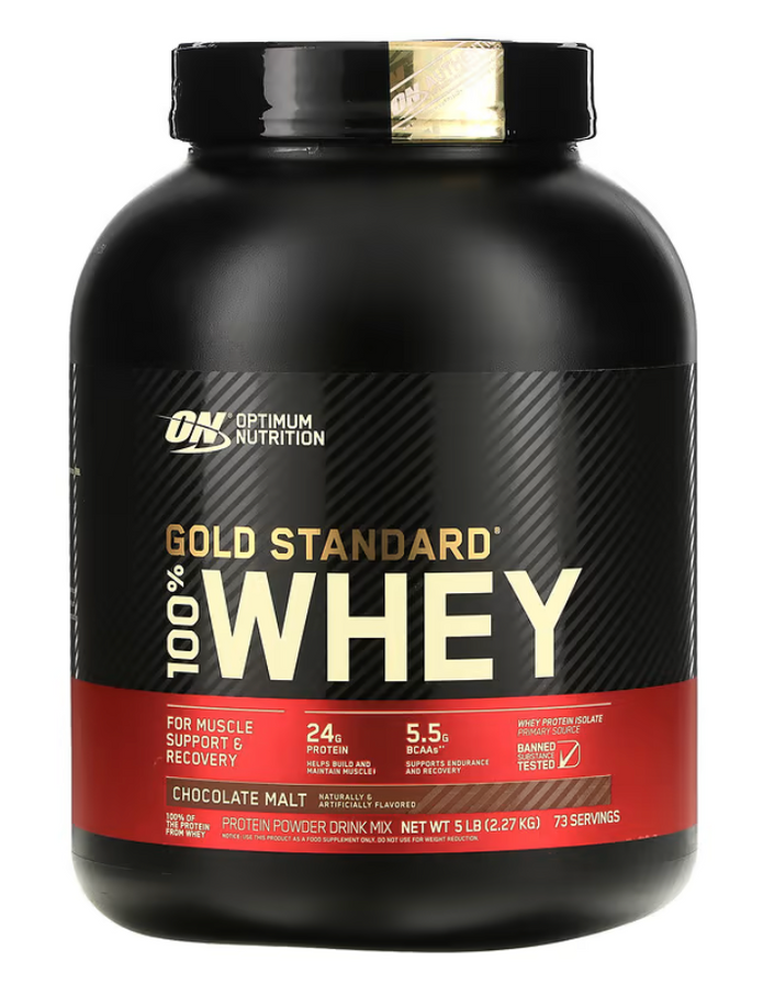 Optimum Nutrition 100 Whey Gold Std 5 Libras Malt Chocolate