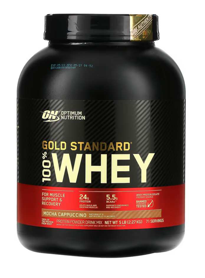 Optimum Nutrition 100 Whey Gold Std 5 Libras Mocha Capuccino