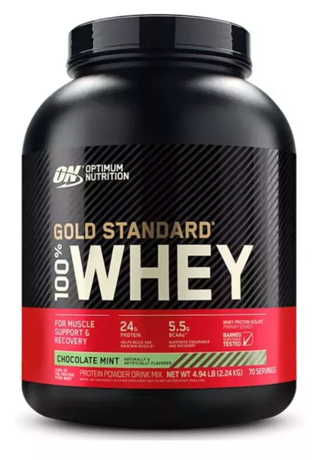 Optimum Nutrition 100 Whey Gold Std 5 Libras Chocolate Mint