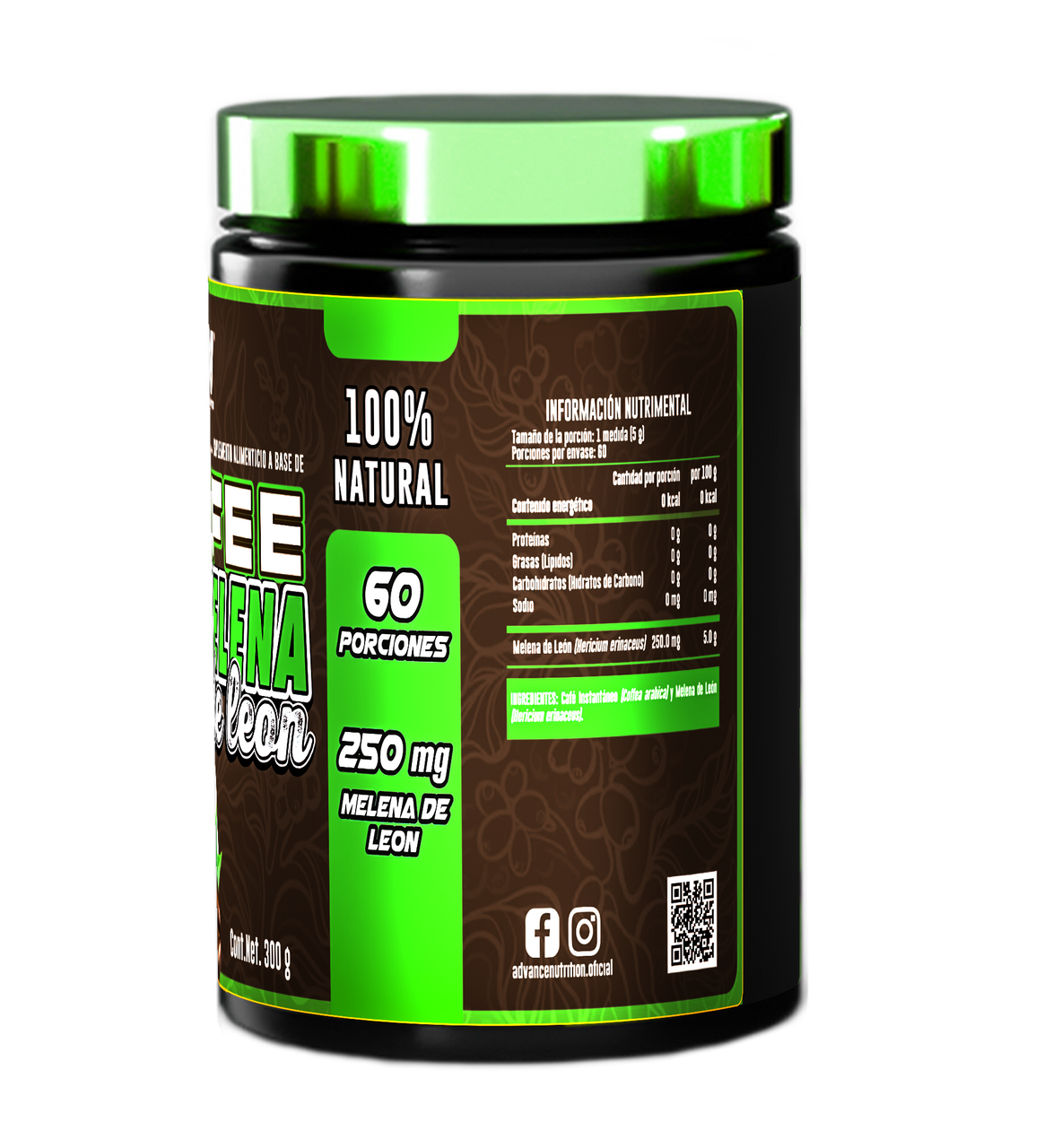 Advance Coffee Melena de Leon 300 Grs