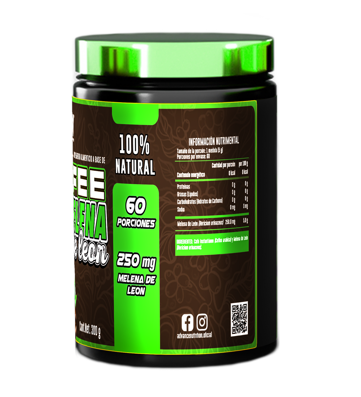 Advance Coffee Melena de Leon 300 Grs
