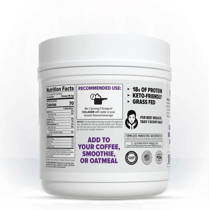 Finaflex Pure Collagen Grass 23 Porciones sin Sabor