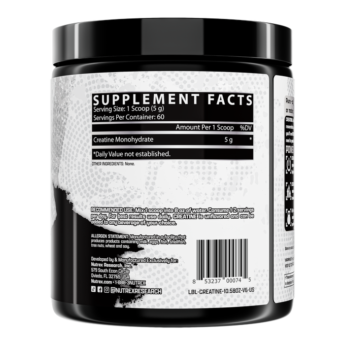 Nutrex Research Creatina Drive Black 300 Grs